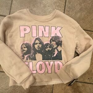 Pink Floyd Beige and Pink Graphic Top